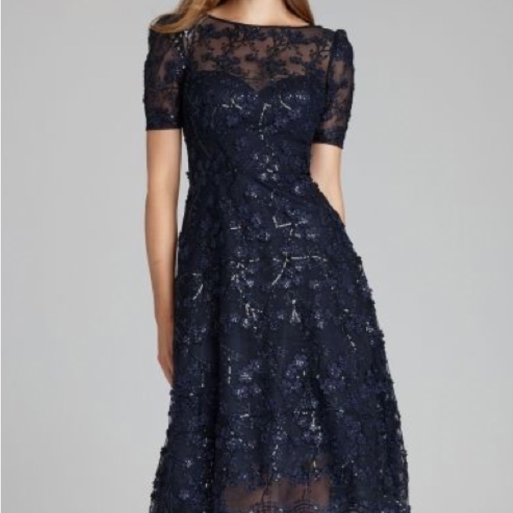 Teri Jon Midnight Blue Dress
